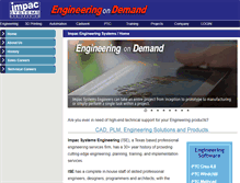 Tablet Screenshot of impacsystems.com
